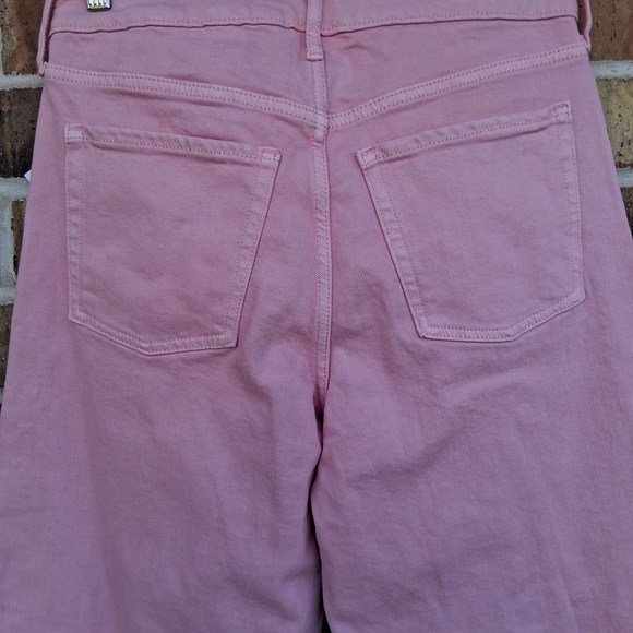 Old Navy Dad Jeans Extra High Rise Wide Leg Pink Sz. 4 Boho Denim Barbie NWT - Picture 7 of 12